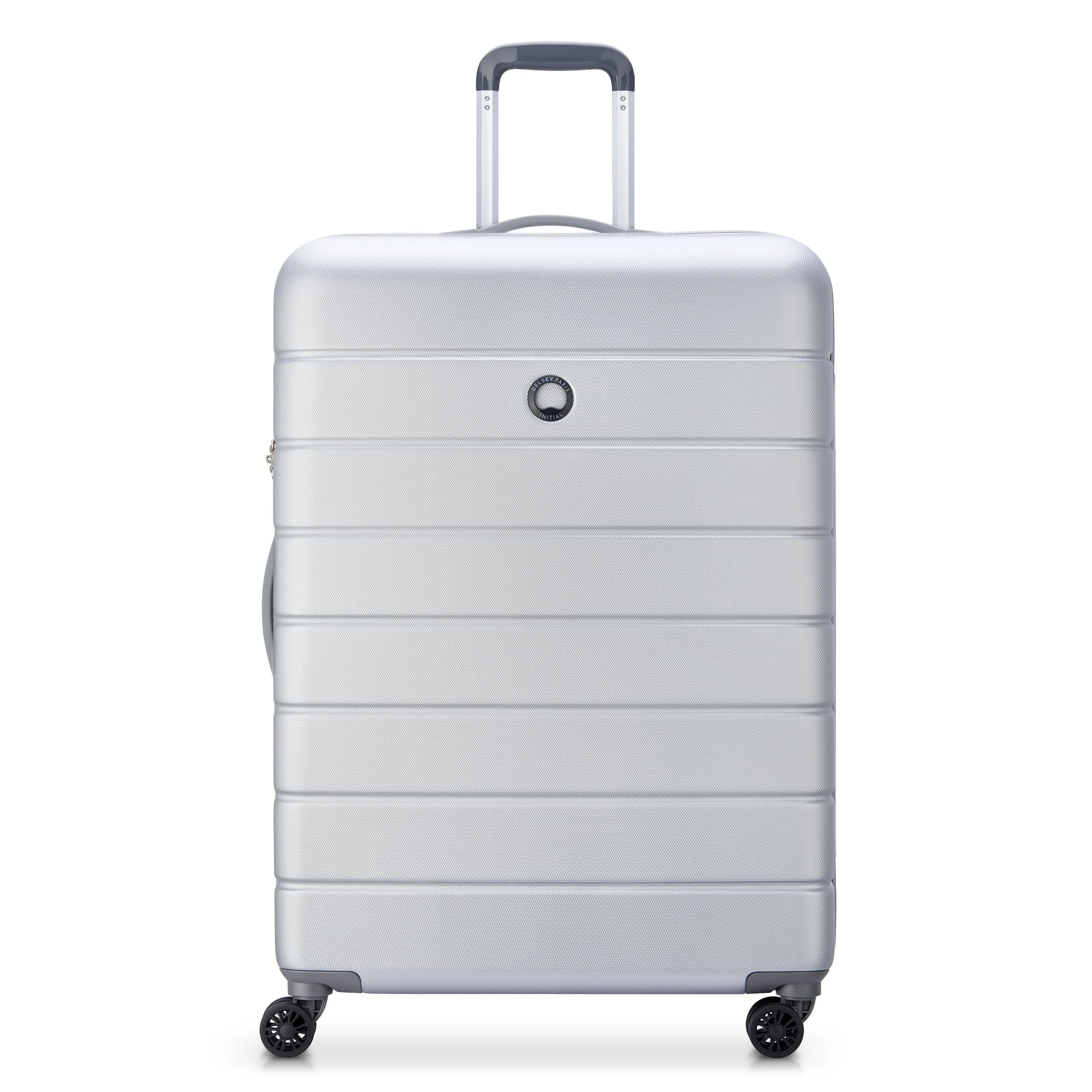 Delsey Lagos 71cm Hardcase Expandable 4 Double Wheel Check-In Luggage Trolley Case Silver - 00387082011W9
