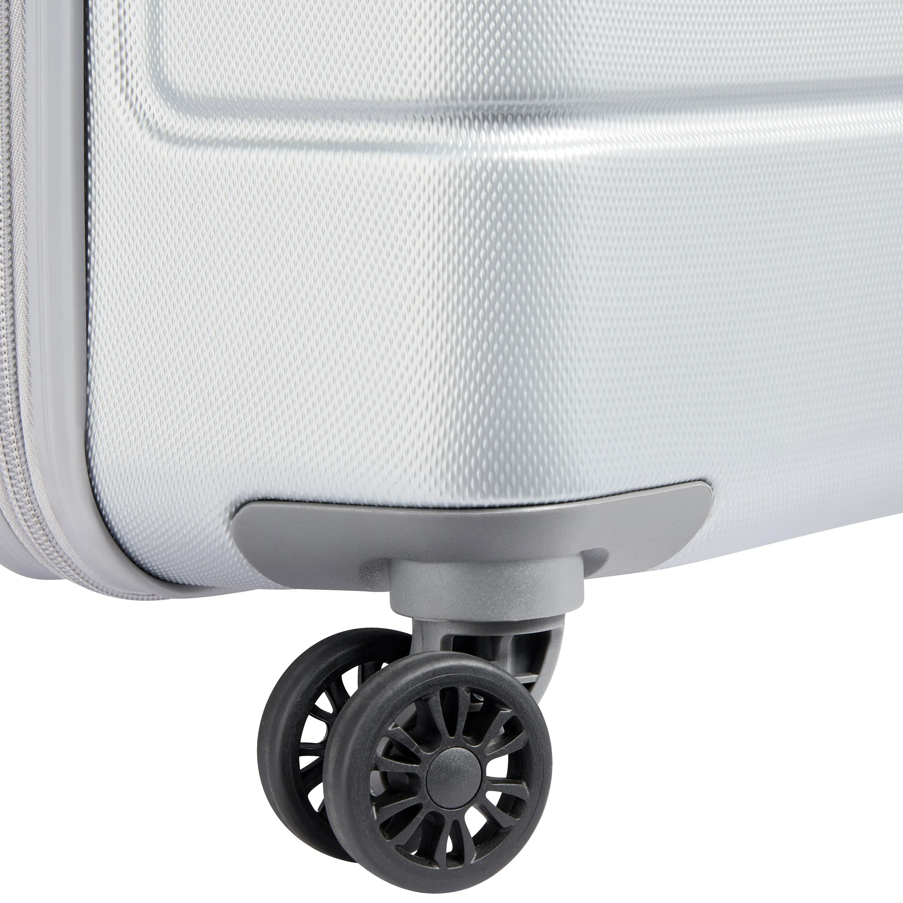 Delsey Lagos 71cm Hardcase Expandable 4 Double Wheel Check-In Luggage Trolley Case Silver - 00387082011W9