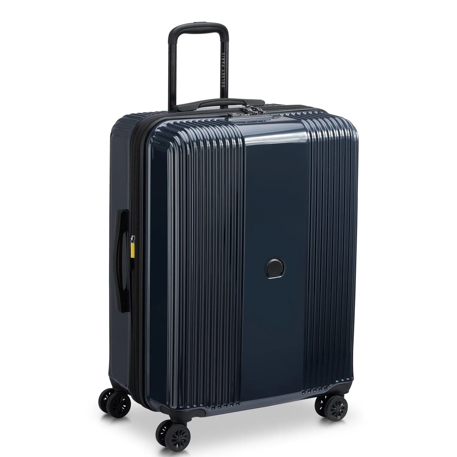 Delsey Ophelie 70Cm Hardcase 4 Double Wheel Expandable Check-In Luggage Trolley Glossy Blue - 00389381962Me