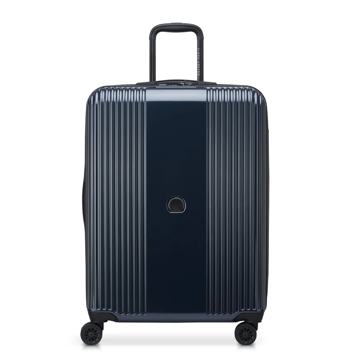 Delsey Ophelie 70Cm Hardcase 4 Double Wheel Expandable Check-In Luggage Trolley Glossy Blue - 00389381962Me