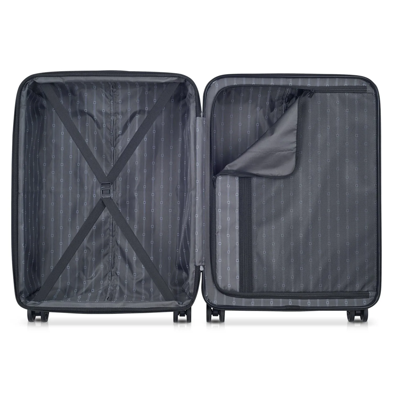 Delsey Ophelie 70Cm Hardcase 4 Double Wheel Expandable Check-In Luggage Trolley Glossy Blue - 00389381962Me