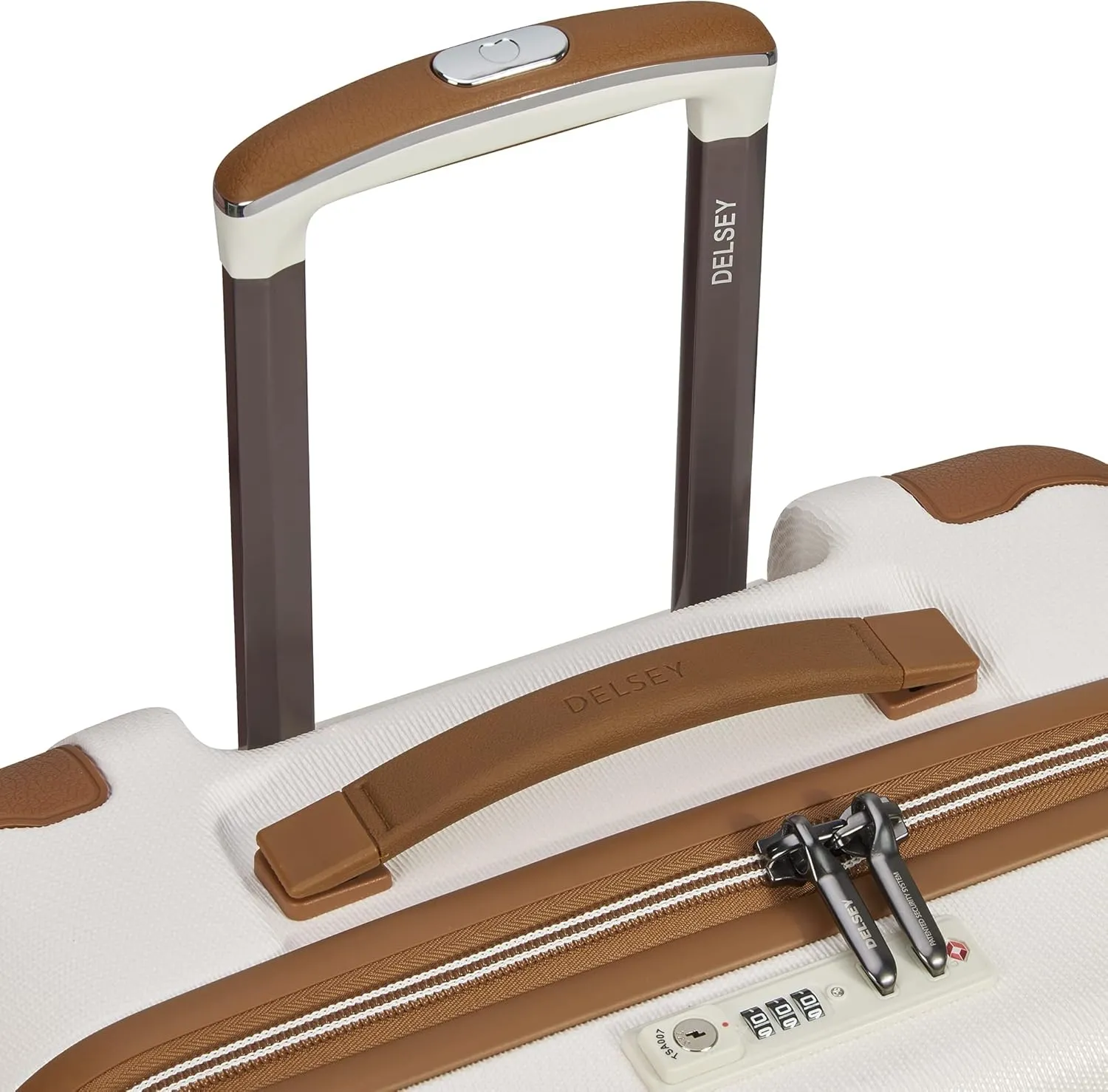 DELSEY PARIS Chatelet Air 2.0 Hardside Luggage with Spinner Wheels, Angora, Checked-Large 28 Inch
