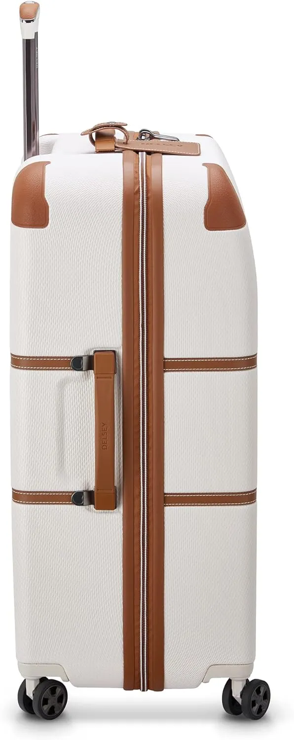 DELSEY PARIS Chatelet Air 2.0 Hardside Luggage with Spinner Wheels, Angora, Checked-Large 28 Inch