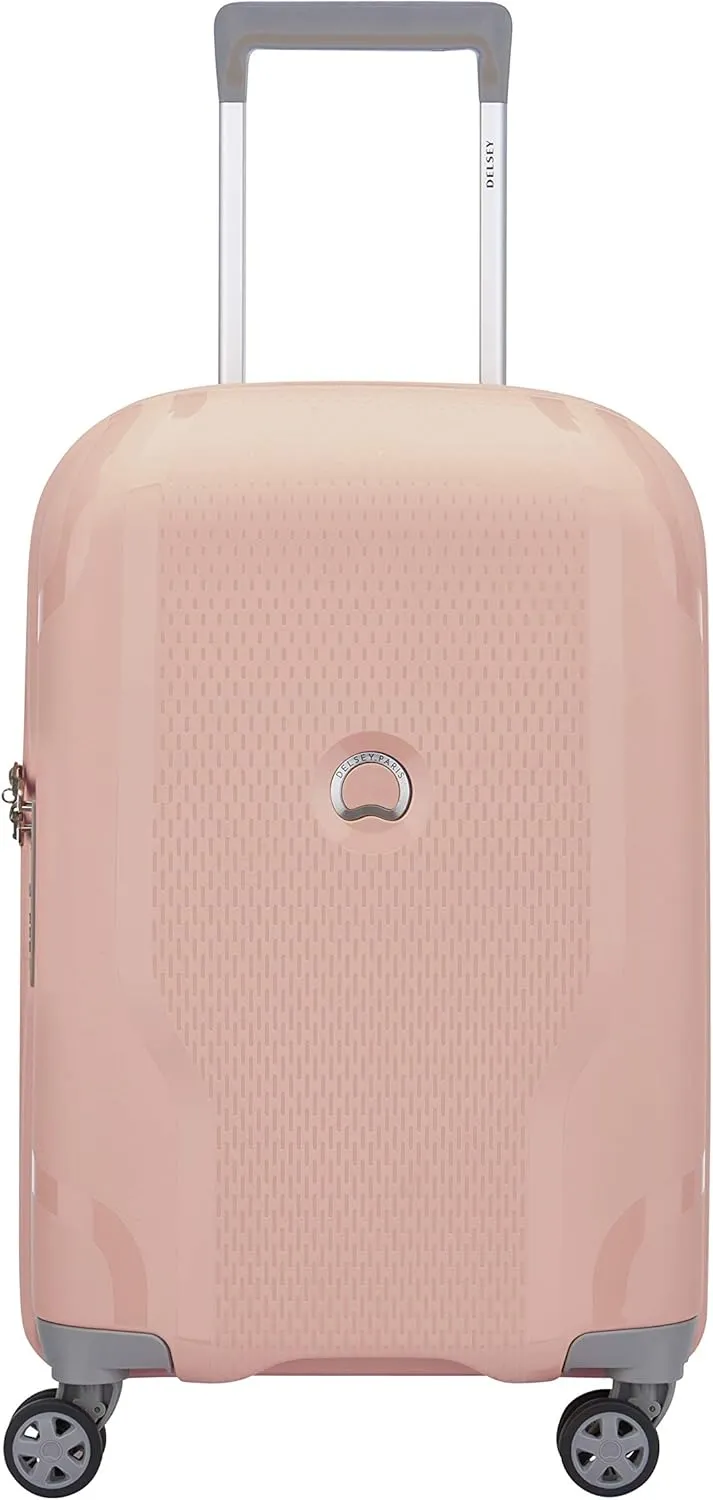 DELSEY PARIS Clavel Hardside Expandable Luggage with Spinner Wheels (Peony, Carry-On 19 Inch)