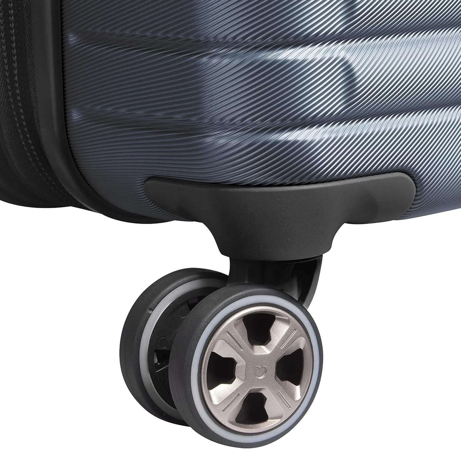 DELSEY PARIS Cruise 3.0 Hardside Expandable Luggage with Spinner Wheels, Graphite, Checked-Medium 24 Inch