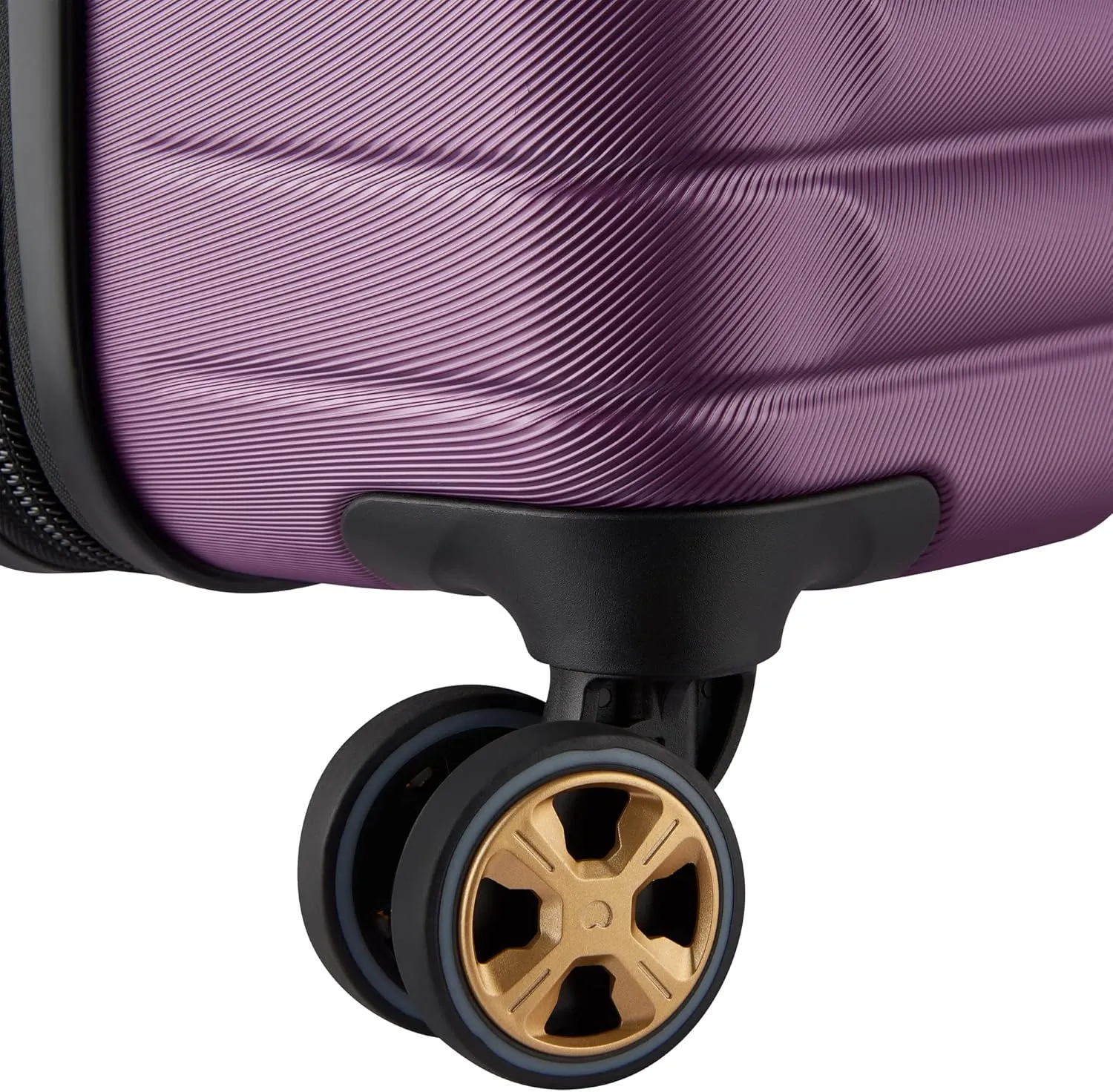 DELSEY PARIS Cruise 3.0 Hardside Expandable Luggage with Spinner Wheels, Plum, Checked 26 Inch Trunk
