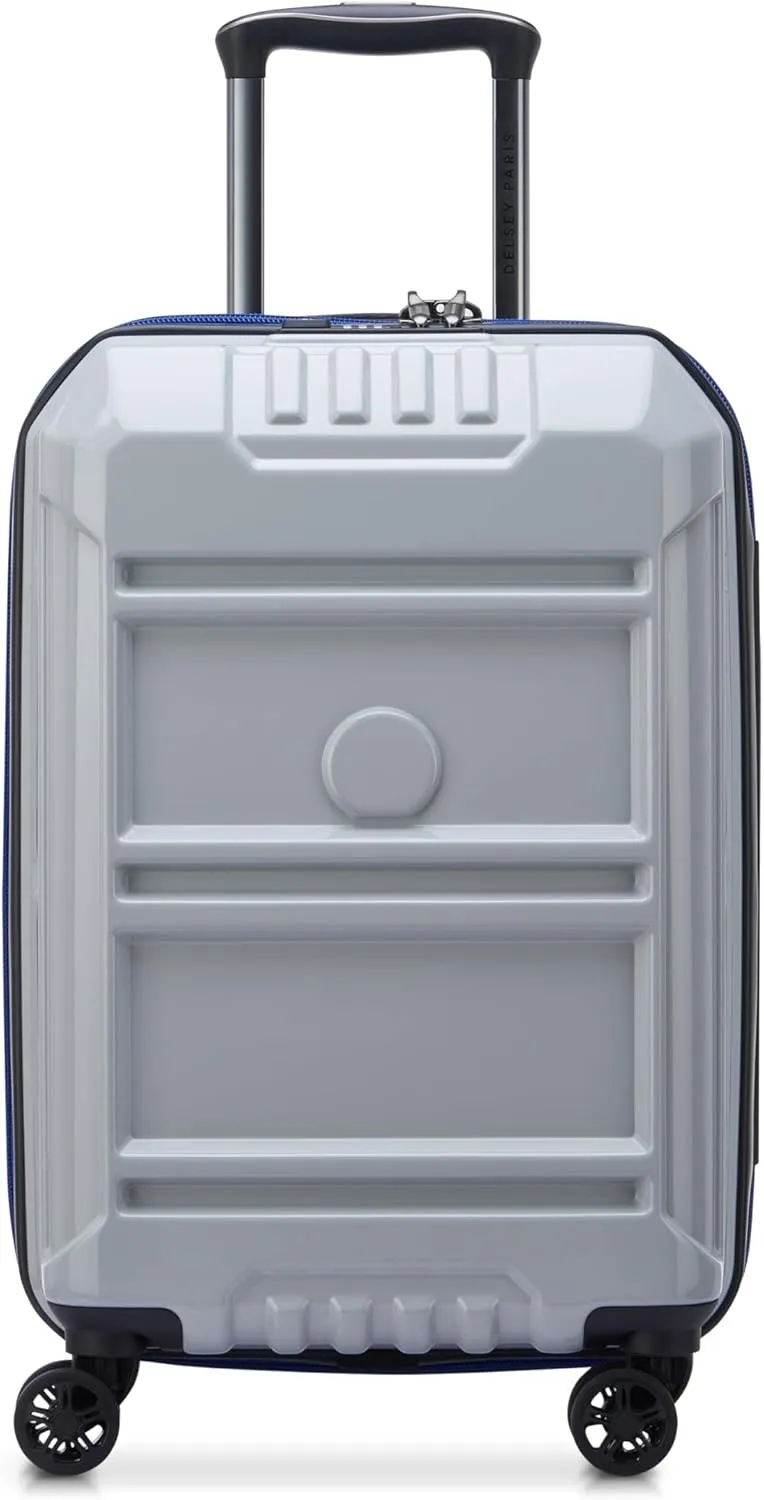 DELSEY PARIS Rempart Hardside Expandable Luggage with Spinner Wheels, Storm Grey, Carry-On 19 Inch