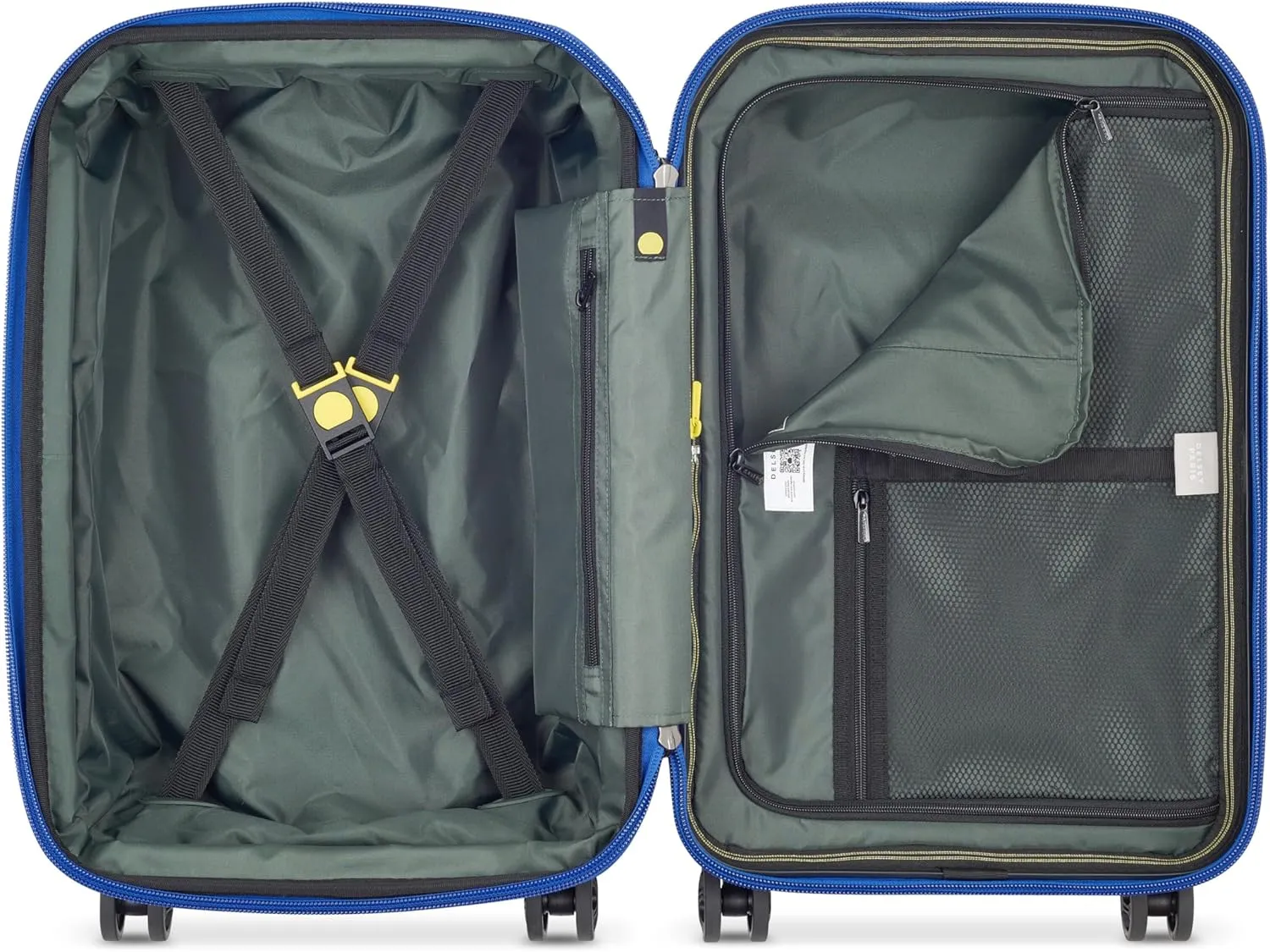 DELSEY PARIS Rempart Hardside Expandable Luggage with Spinner Wheels, Storm Grey, Carry-On 19 Inch
