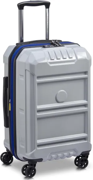 DELSEY PARIS Rempart Hardside Expandable Luggage with Spinner Wheels, Storm Grey, Carry-On 19 Inch