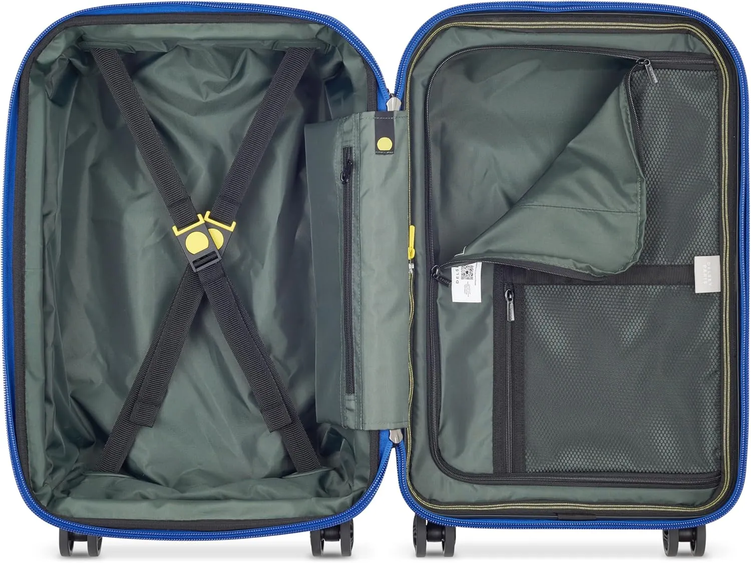 DELSEY PARIS Rempart Hardside Expandable Luggage with Spinner Wheels, Storm Grey, Carry-On 19 Inch