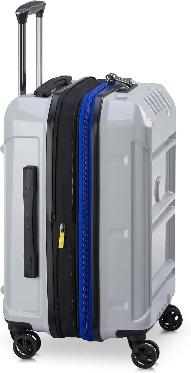 DELSEY PARIS Rempart Hardside Expandable Luggage with Spinner Wheels, Storm Grey, Carry-On 19 Inch