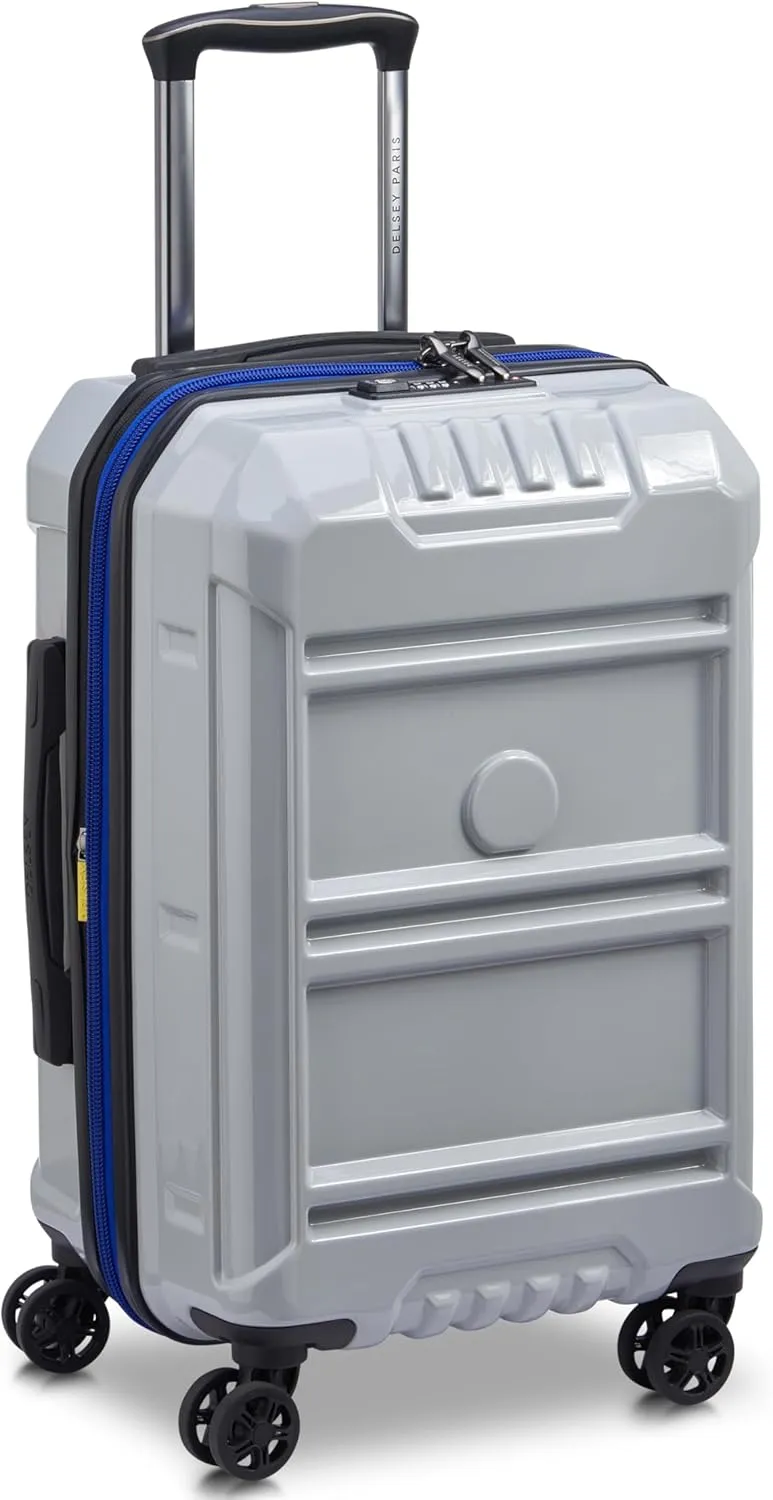 DELSEY PARIS Rempart Hardside Expandable Luggage with Spinner Wheels, Storm Grey, Carry-On 19 Inch