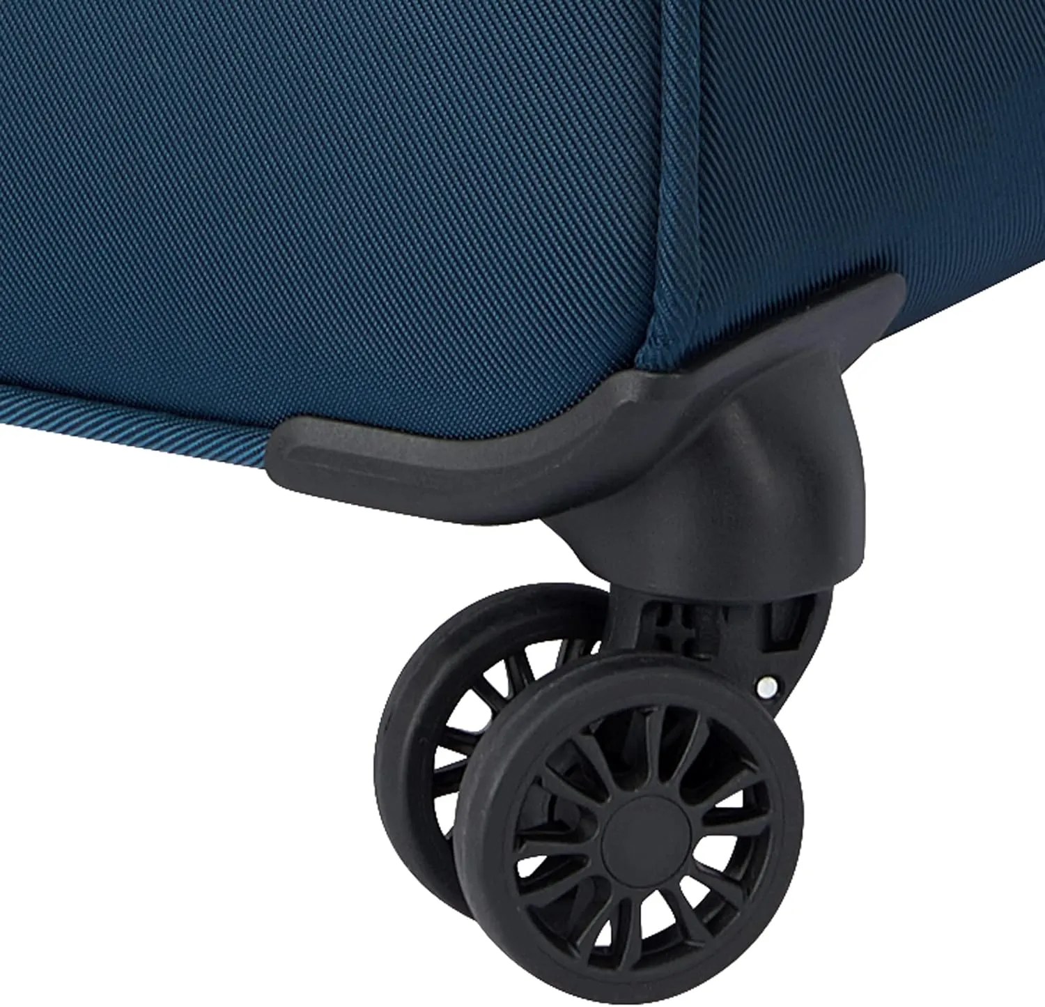 DELSEY PARIS Sky Max 2.0 Softside Expandable Luggage with Spinner Wheels, Blue, Checked-Large, 28 Inch