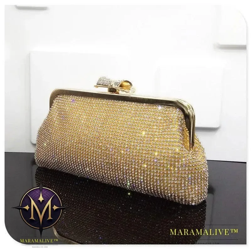 Diamond-studded Evening Bag Bridal Dress