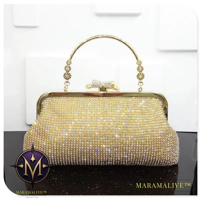 Diamond-studded Evening Bag Bridal Dress