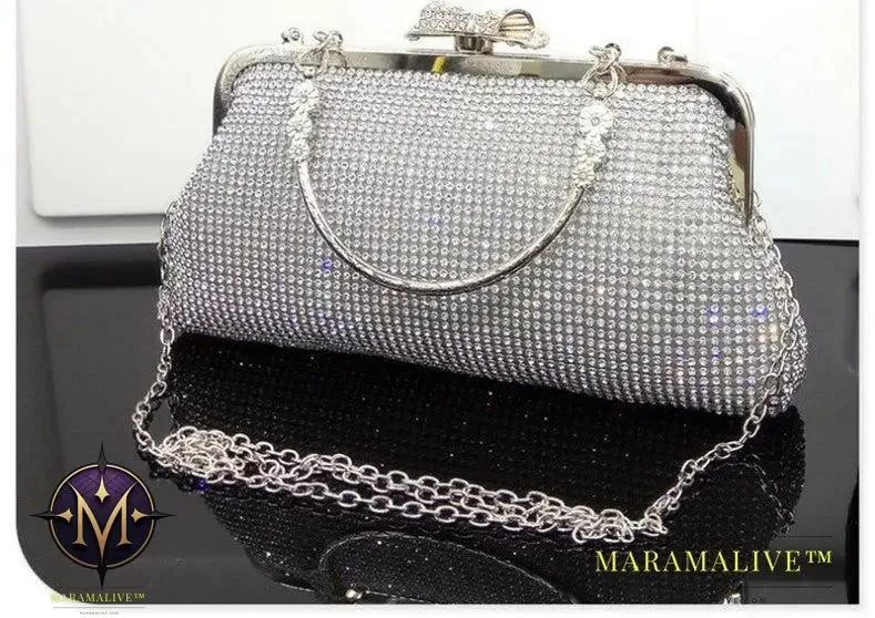 Diamond-studded Evening Bag Bridal Dress