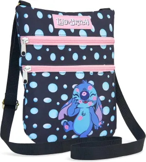 Disney Stitch Crossbody Bags for Women Teenagers Girls Purse Shoulder Bag for Shopping Vacation Stitch Gifts for Girls (Black)