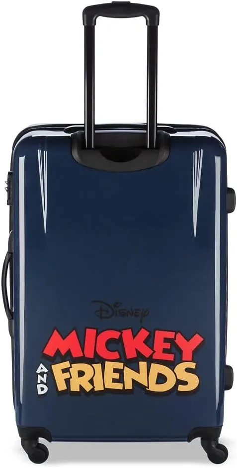 DISNEY STORE Official 28-Inch Hardside Large Luggage with Spinner Wheels and Retractable Handle, Rolling Suitcase for Travel - Mickey Mouse and Friends at Fantasyland Castle