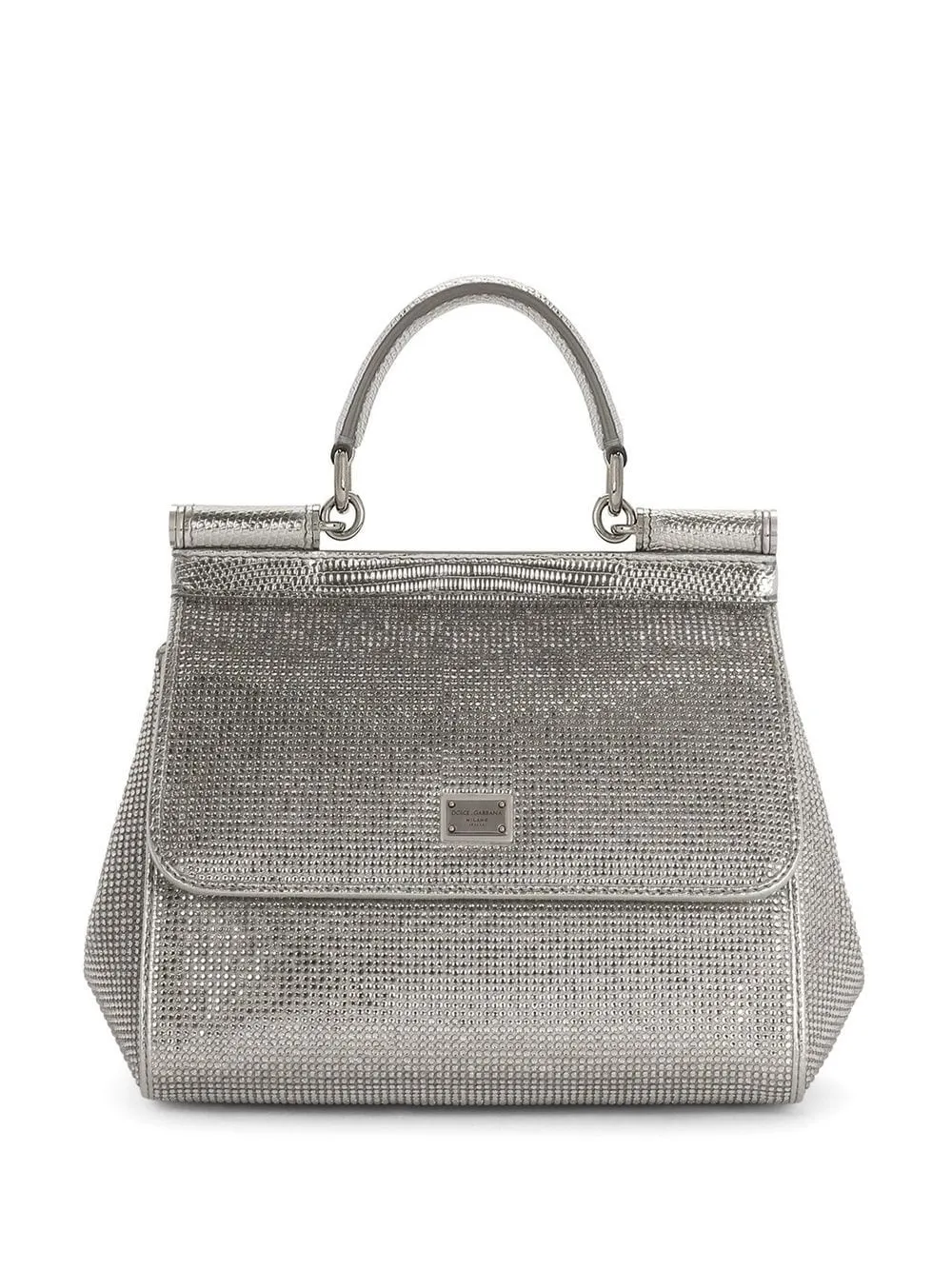 Dolce & Gabbana Sicily Crystal Embellished Medium Handbag