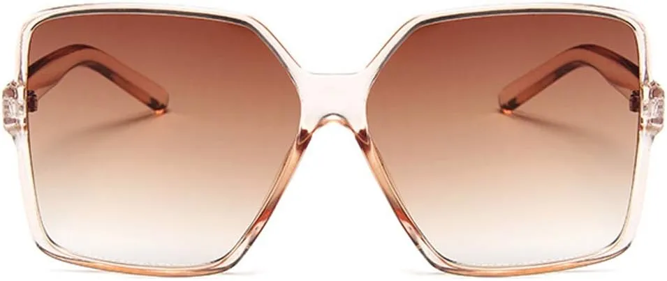 Dollger Oversized Square Sunglasses for Women Big Large Wide Fashion Shades for Men UV Protection Unisex