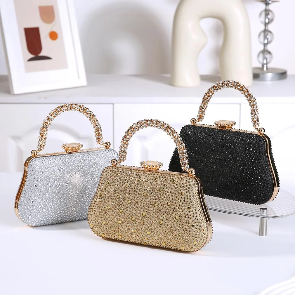 Dreubea Evening Bag Clutch Purses for Women Ladies Sparkling Party Wedding Prom Club Handbags