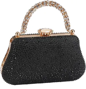 Dreubea Evening Bag Clutch Purses for Women Ladies Sparkling Party Wedding Prom Club Handbags
