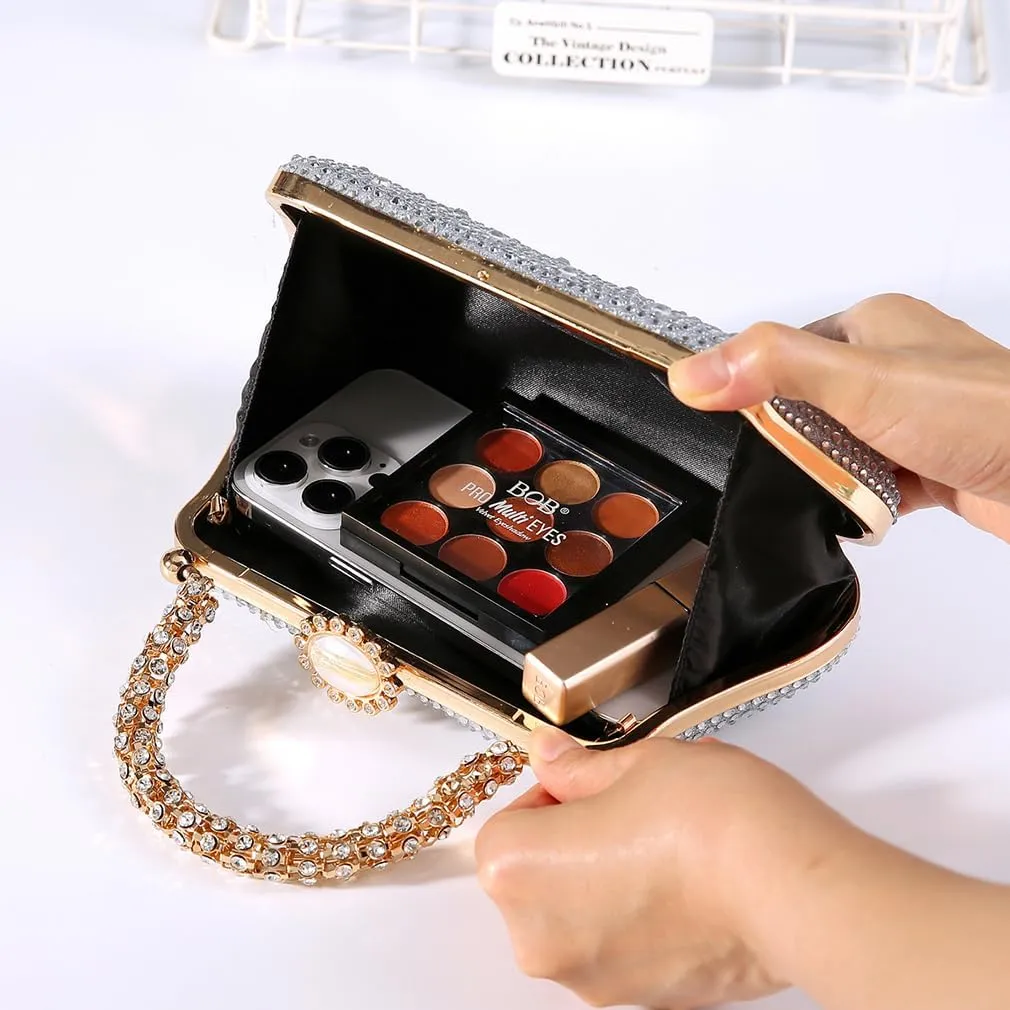 Dreubea Evening Bag Clutch Purses for Women Ladies Sparkling Party Wedding Prom Club Handbags
