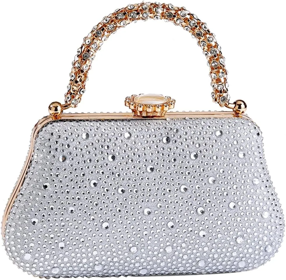 Dreubea Evening Bag Clutch Purses for Women Ladies Sparkling Party Wedding Prom Club Handbags