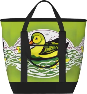 Duck Flock Game Large Capacity Insulated Shoulder Bag For Picnic Camping Travel Shopping Food Transportation