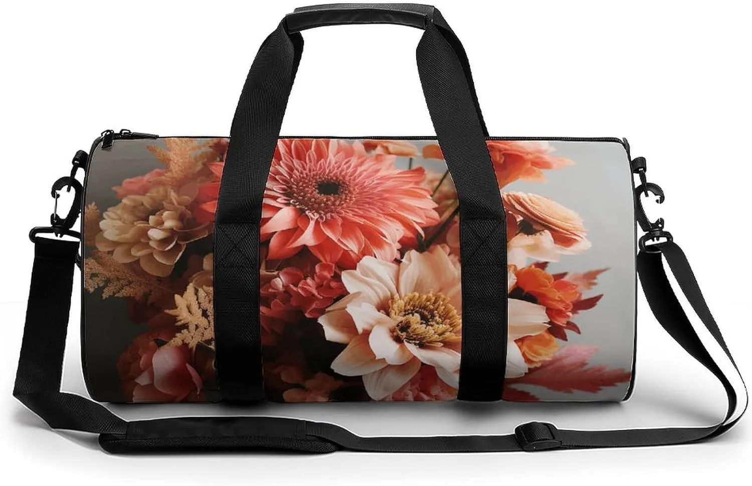Duffel Bag for Men Women Gym Bag Bouquet of Flowers Travel Duffel Bag Waterproof Overnight Bag for Sports Workout