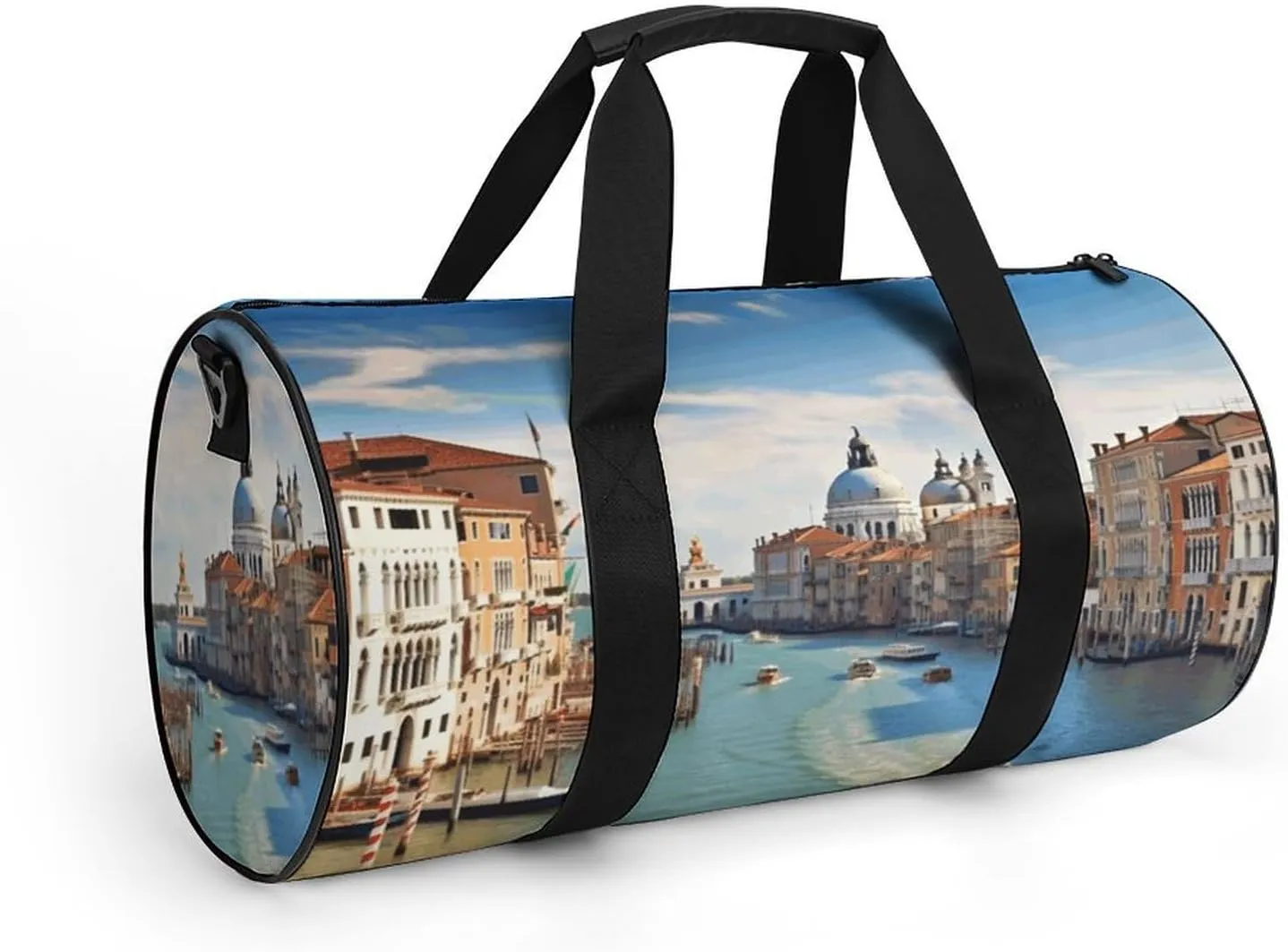 Duffel Bag for Men Women Gym Bag Grand Canal in Italy Travel Duffel Bag Waterproof Overnight Bag for Sports Workout