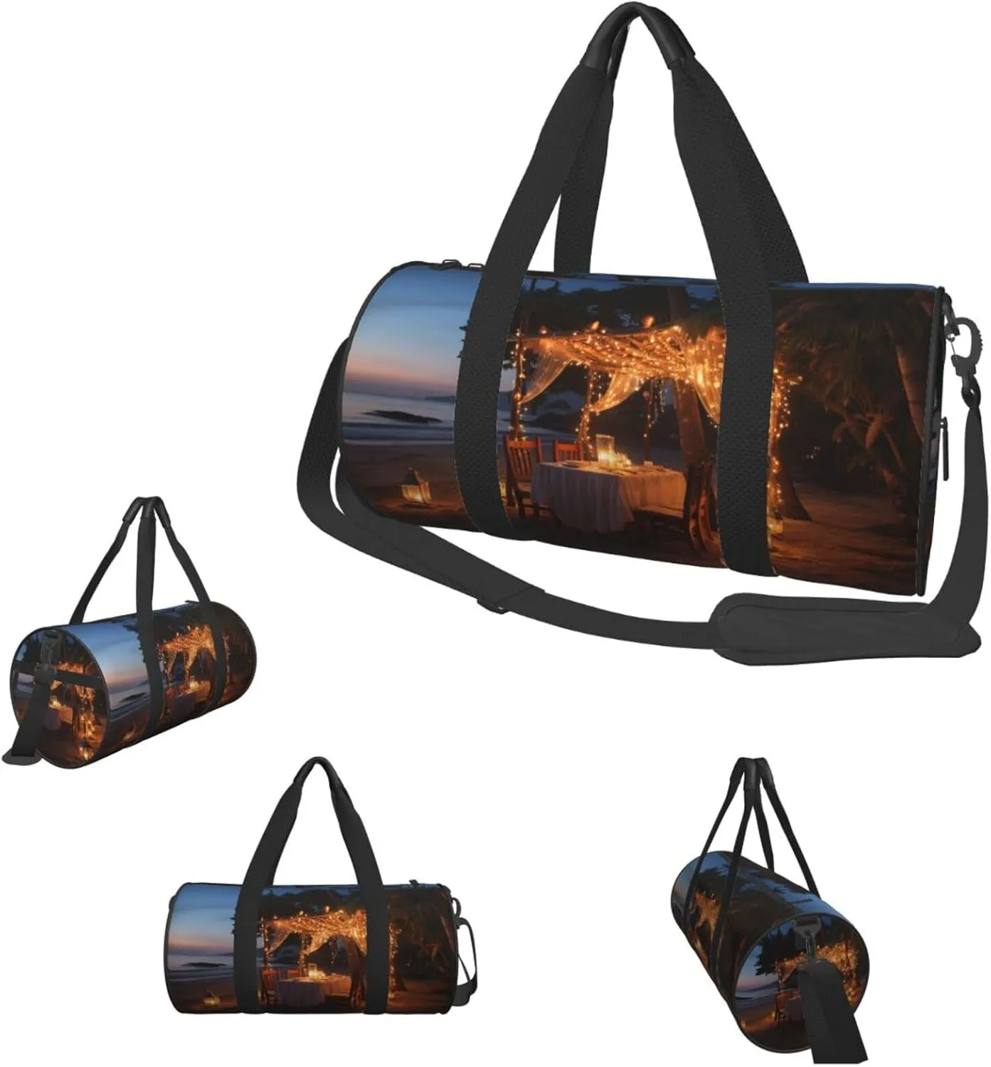 Duffel Bag for Men Women Small Gym Bag Beach dinner Travel Duffel Bag Waterproof Overnight Bag for Sports Workout