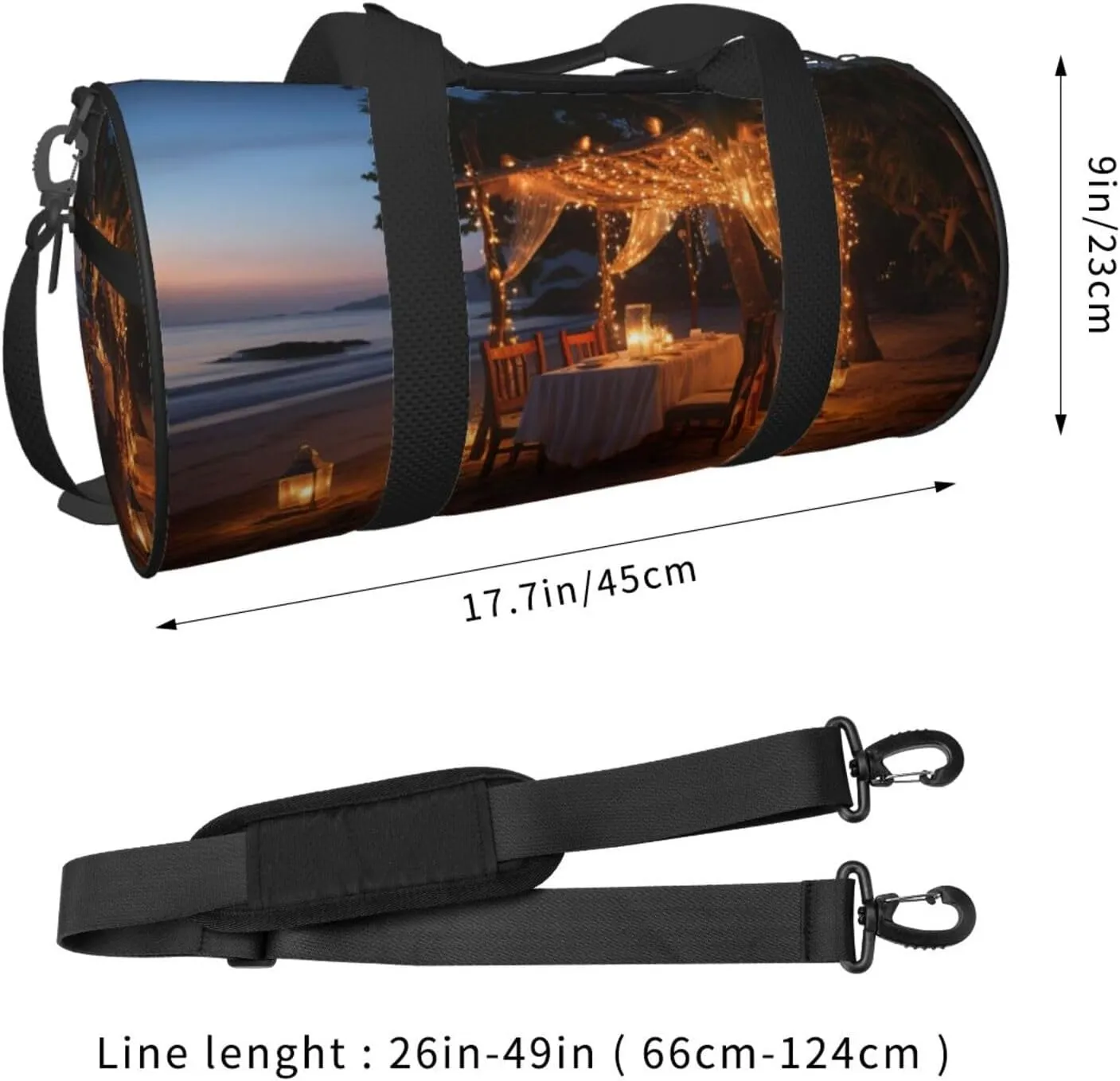 Duffel Bag for Men Women Small Gym Bag Beach dinner Travel Duffel Bag Waterproof Overnight Bag for Sports Workout