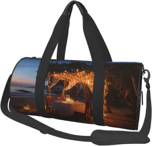 Duffel Bag for Men Women Small Gym Bag Beach dinner Travel Duffel Bag Waterproof Overnight Bag for Sports Workout