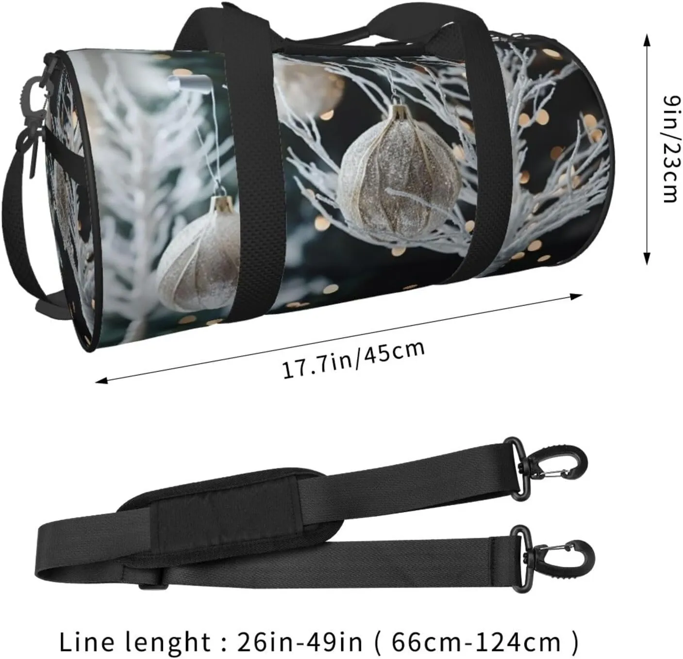 Duffel Bag for Men Women Small Gym Bag Tree Decor Travel Duffel Bag Waterproof Overnight Bag for Sports Workout