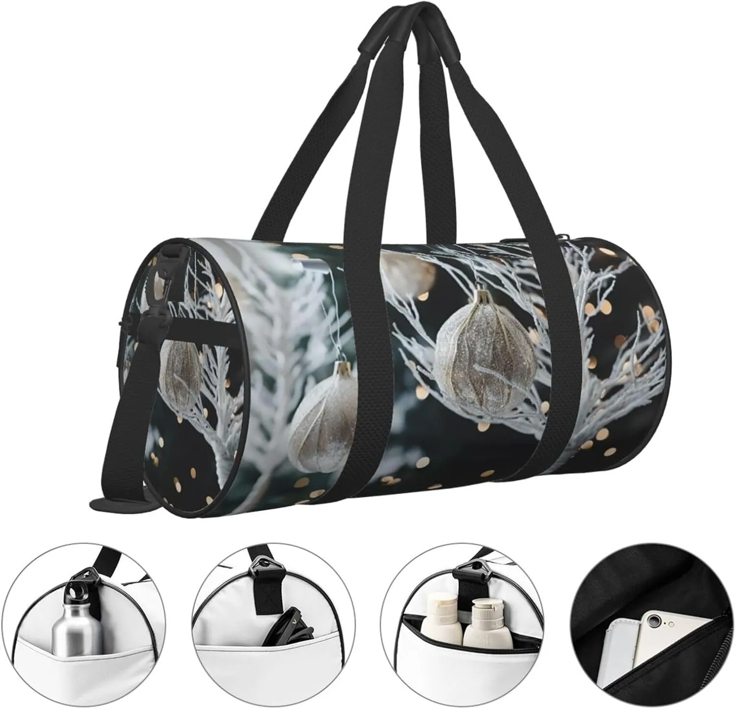 Duffel Bag for Men Women Small Gym Bag Tree Decor Travel Duffel Bag Waterproof Overnight Bag for Sports Workout