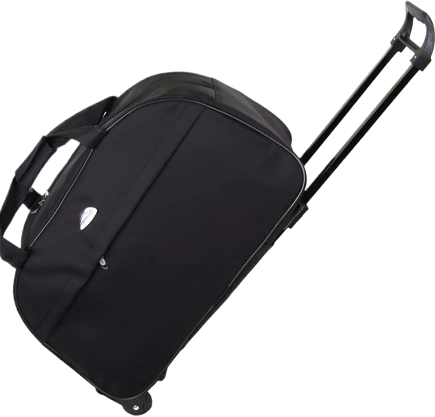 Duffel Bag with Wheels, 20.5inch Waterproof Carry On Weekender Bag, Rolling Duffle Bag with Wheels, Fashion Travel Bags, Gym Bag for Men Women (Black)