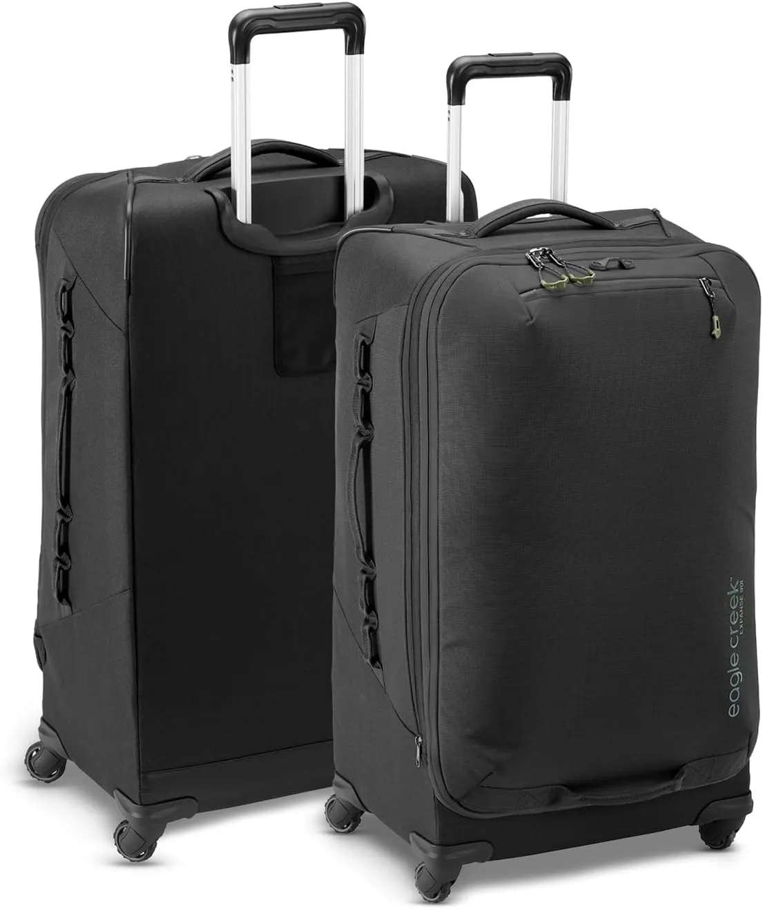 eagle creek Expanse 30" Rolling Suitcase with Wheels, Telescoping Handle, Lockable Zippers, Expandable Main Compartment, Internal Organization/Compression, Black