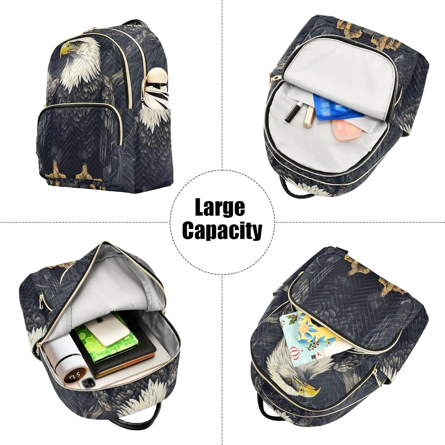 Eagle Mini Backpack Purse for Women Cute Backpack Light Weight Fashion Daypack for Work Travel Daily Backpack