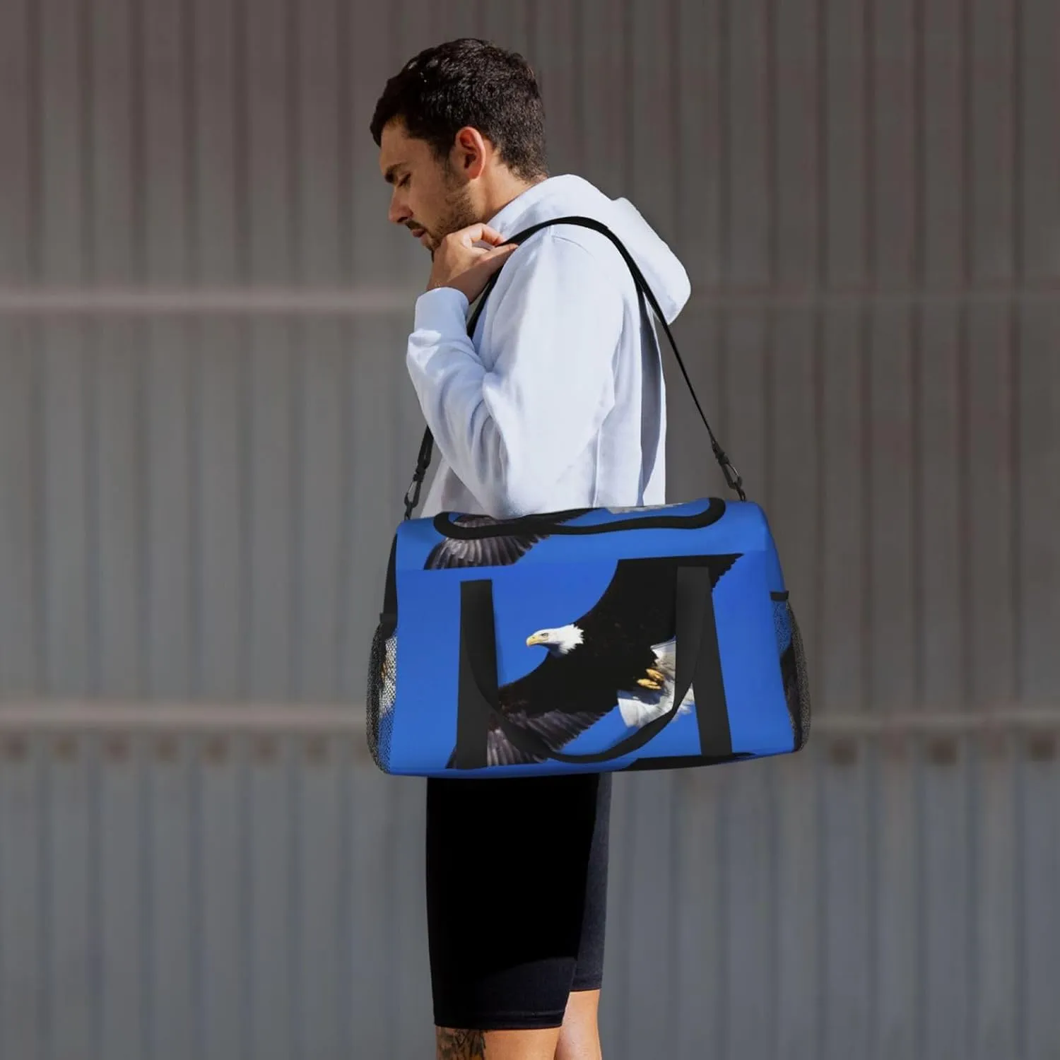 Eagle Travel Duffel Bag Large Foldable Waterproof Overnight Bag For Beach Swim Bags Pool Sports Gym