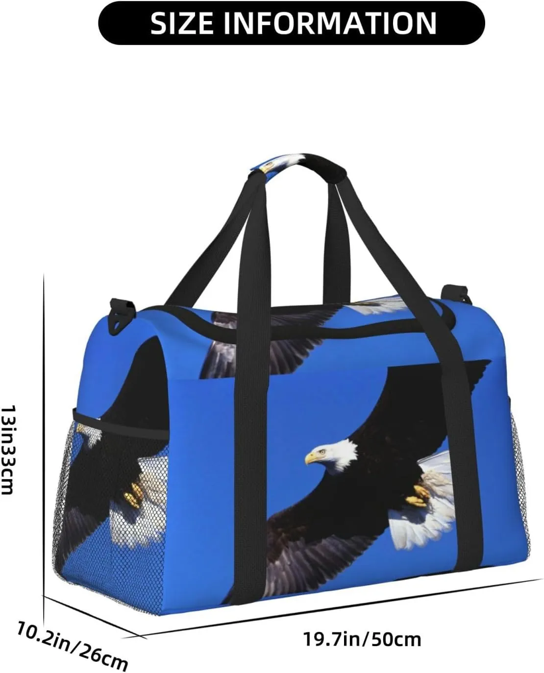 Eagle Travel Duffel Bag Large Foldable Waterproof Overnight Bag For Beach Swim Bags Pool Sports Gym