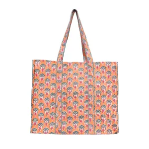 EARRING BUTTI QUILTED TOTE BAG