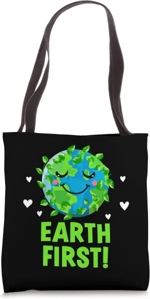 Earth First Sustainable Nature Lover Zero Waste Tote Bag