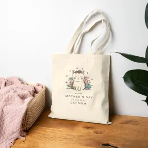 Eco Friendly Cat Mom Tote for Stylish Everyday