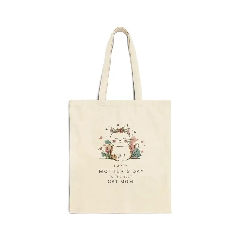 Eco Friendly Cat Mom Tote for Stylish Everyday