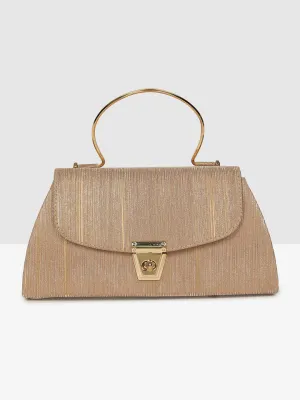 Elegant Ladies Handbag Golden Purse for Weddings & Parties