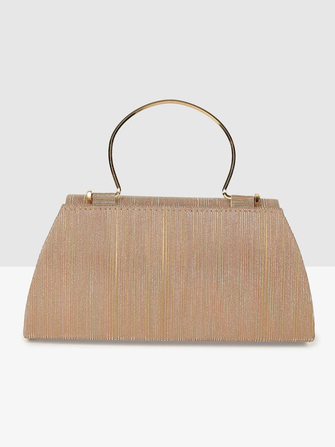 Elegant Ladies Handbag Golden Purse for Weddings & Parties