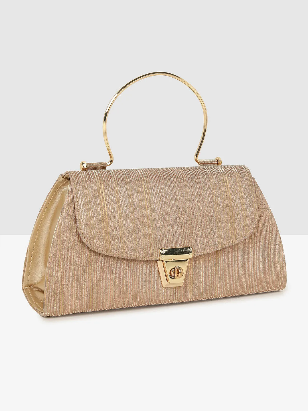 Elegant Ladies Handbag Golden Purse for Weddings & Parties