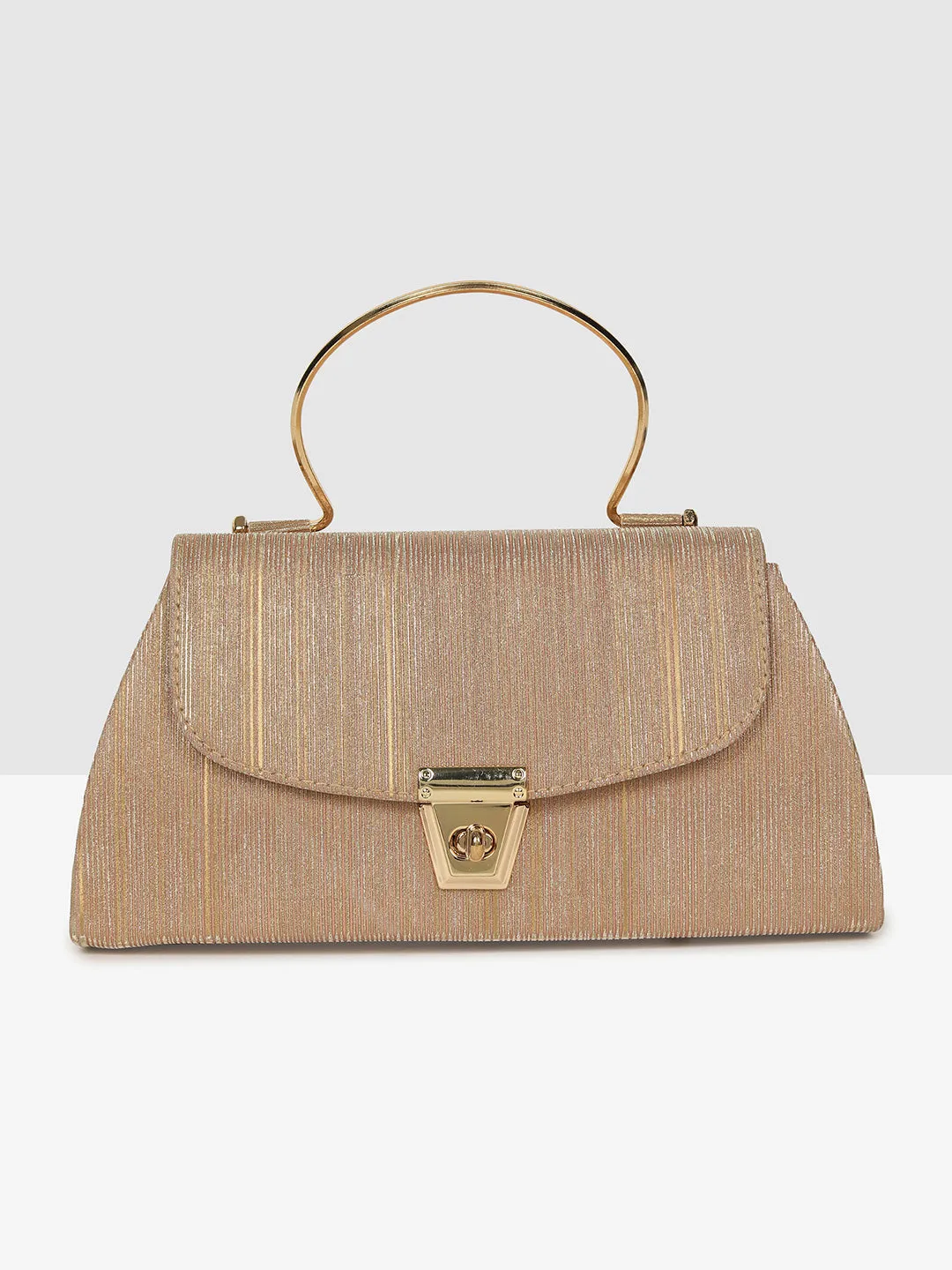 Elegant Ladies Handbag Golden Purse for Weddings & Parties