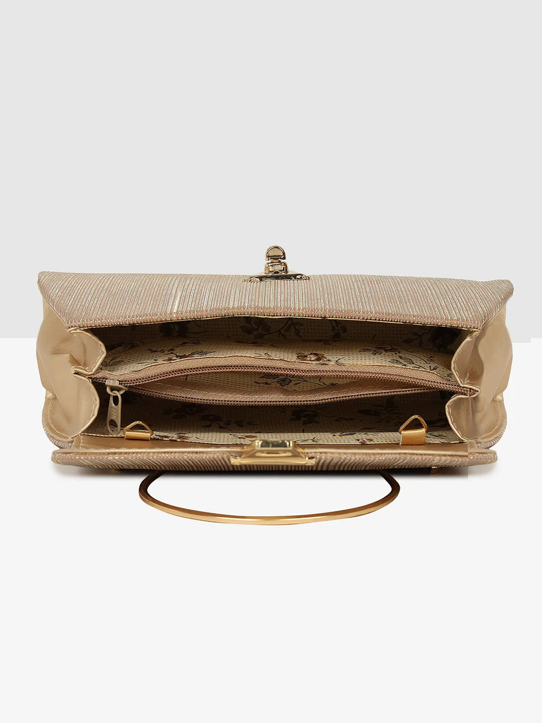 Elegant Ladies Handbag Golden Purse for Weddings & Parties